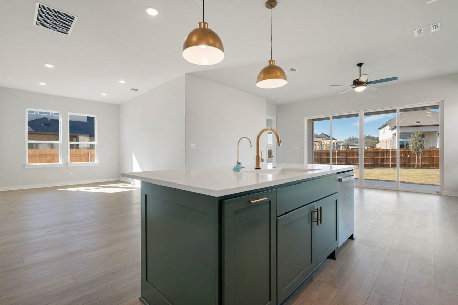 Furnished interior view inside a new home in Heritage, Dripping Springs (Image 8).