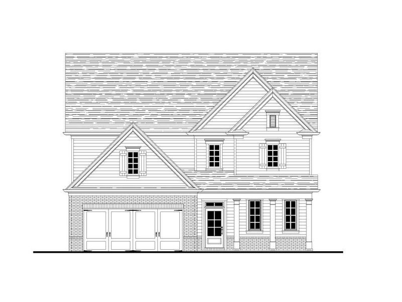 Representative rendering of the exterior for the The Maddox by Walker Anderson Homes (Image 2).