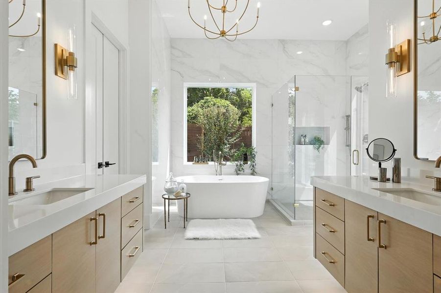 Furnished interior view inside a new home in , Dallas (Image 11). Furnished interior view inside a new home in , Dallas (Image 11).