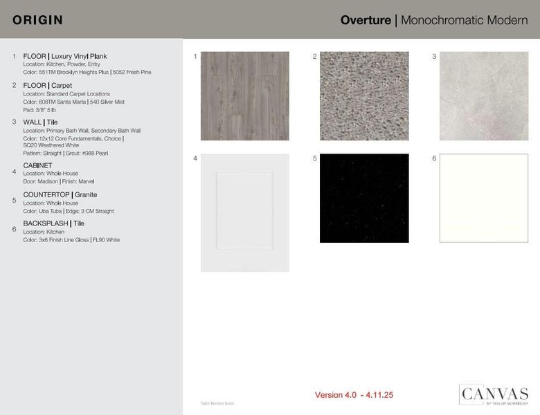 14124 Edna Maxine Walk design selections! This home is currently under construction and selections are subject to change.