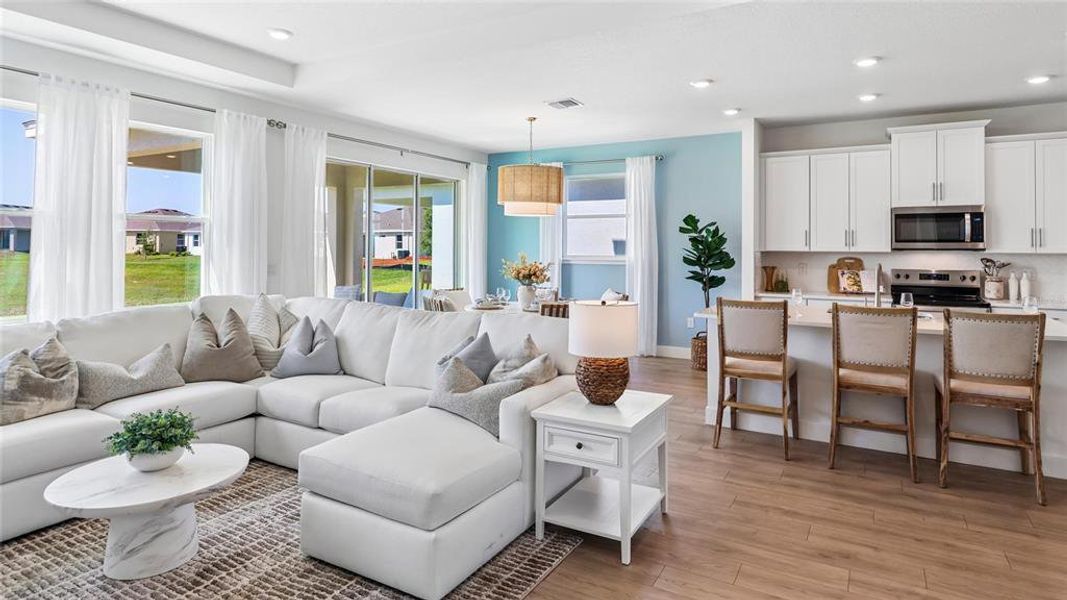 Furnished interior view inside a new home in Buchanan Trails, Newberry (Image 8).