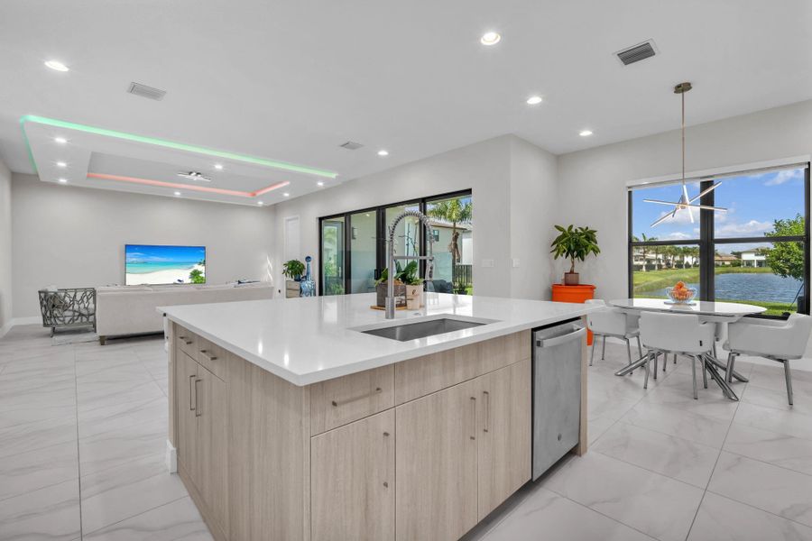 Furnished interior view inside a new home in , Boca Raton (Image 54).
