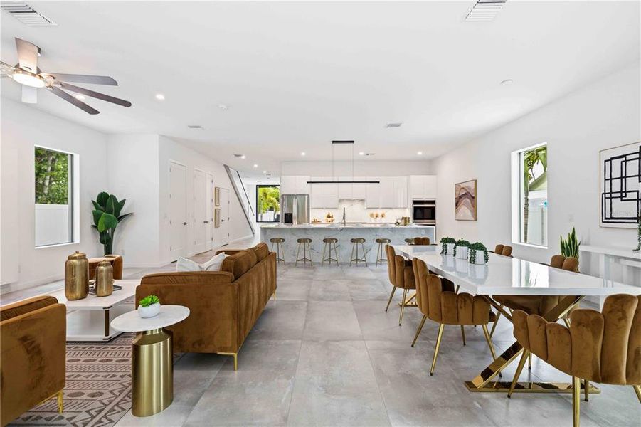 Furnished interior view inside a new home in , Sarasota (Image 8).