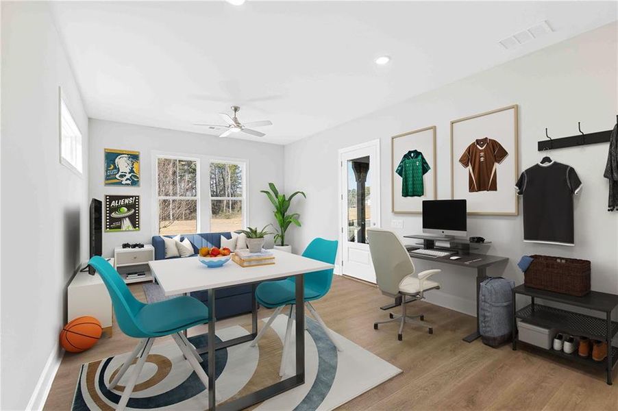 Furnished interior view inside a new home in Ashbury Commons, Powder Springs (Image 6).