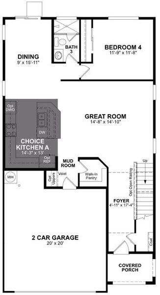 2D floor plan layout of this home in Bethany Grove, Glendale, AZ (Image 2). 2D floor plan layout of this home in Bethany Grove, Glendale, AZ (Image 2).