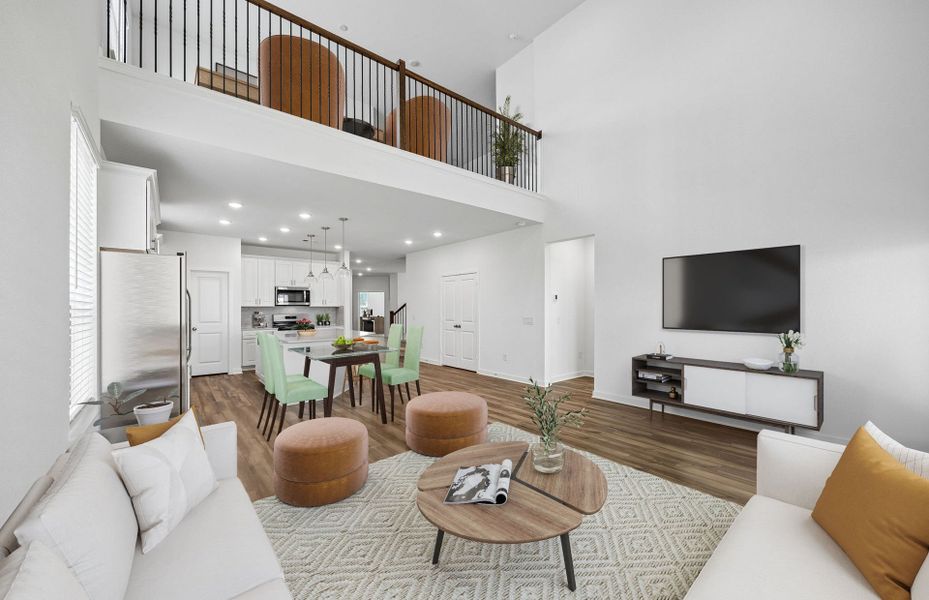 Furnished interior view inside a new home in Mavera, Conroe (Image 9).