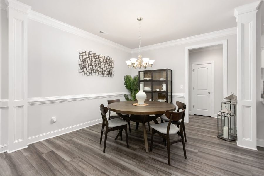 Representative furnished interior of a home built from the Essex by Keystone Homes NC in Weybridge, Burlington (Image 11).