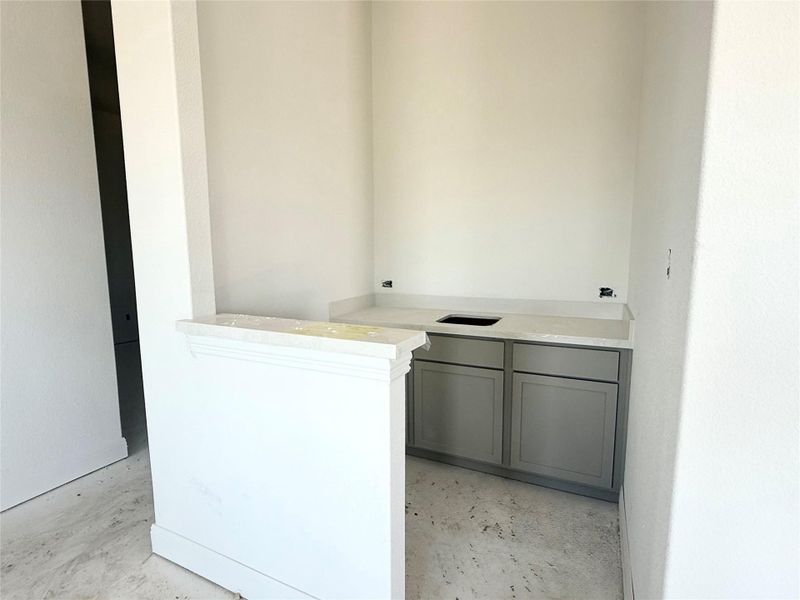 Bar with concrete flooring Bar with concrete flooring