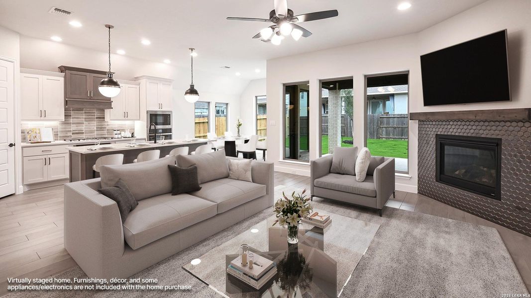 Furnished interior view inside a new home in Veramendi, New Braunfels (Image 9).