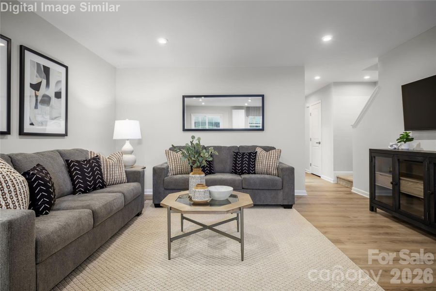 Roomy yet cozy—this inviting family space is made for relaxing, entertaining, and creating unforgettable moments. Roomy yet cozy—this inviting family space is made for relaxing, entertaining, and creating unforgettable moments.