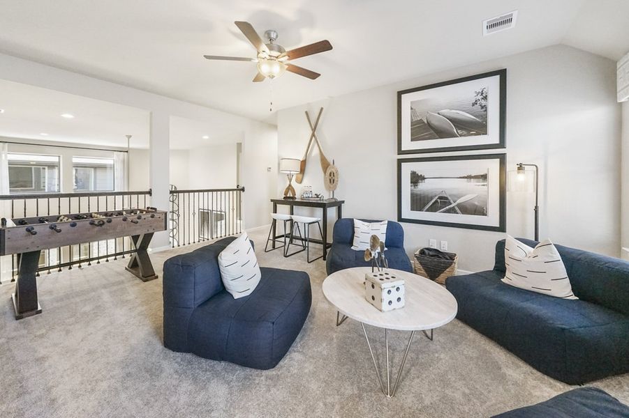 Furnished interior view inside a new home in Wood Leaf Reserve, Tomball (Image 37).