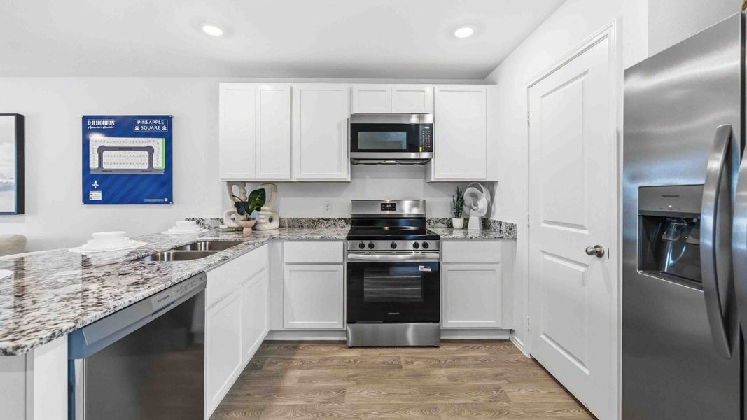 Furnished interior view inside a new home in Pineapple Square, Houston (Image 3).