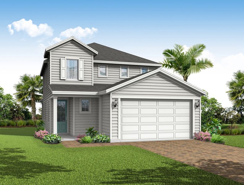 Representative exterior photo of a completed home built from the Atlas by Riverside Homes in Reflections at Nocatee, Ponte Vedra, FL (Image 5).