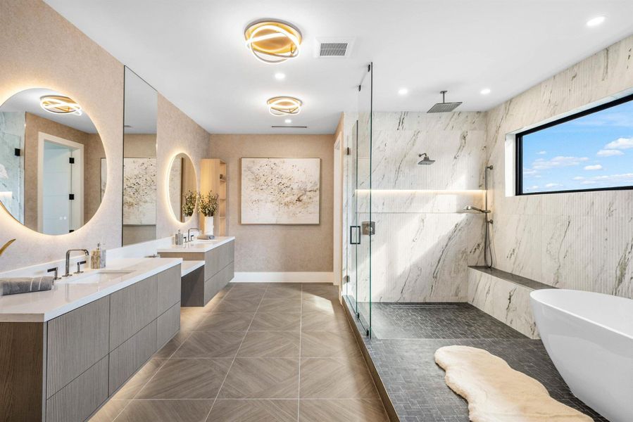 Furnished interior view inside a new home in , Boca Raton (Image 17).