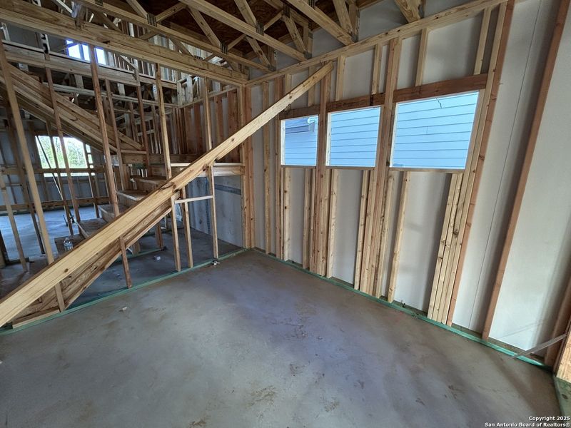 In-progress construction of a new home in Enclave at Hennersby Hollow 50's, San Antonio, TX (Image 25).