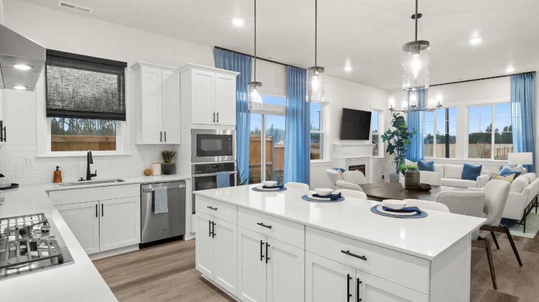 Representative furnished interior of a home built from the Ladd by Risewell Homes in Elevon, Lavon (Image 7).