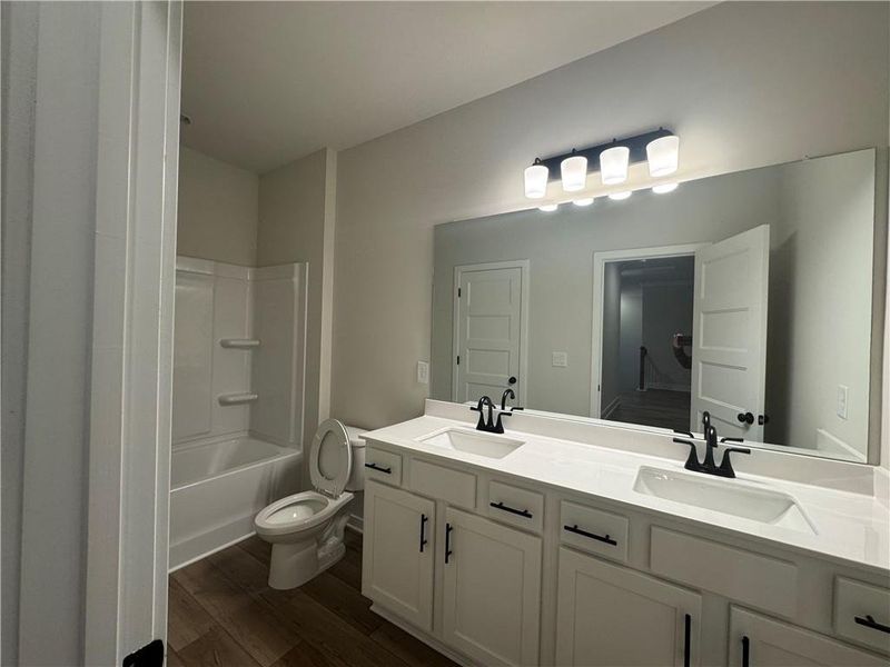 Furnished interior view inside a new home in Rosewood Lake Preserve, Hoschton (Image 12).