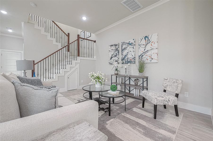 Furnished interior view inside a new home in , Houston (Image 4). Furnished interior view inside a new home in , Houston (Image 4).