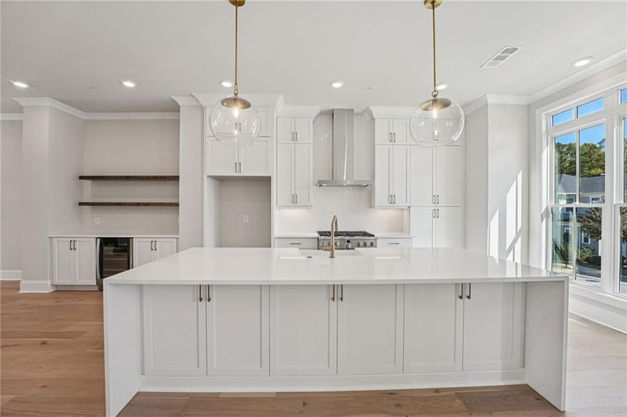 Furnished interior view inside a new home in Towns on Thompson, Alpharetta (Image 7).