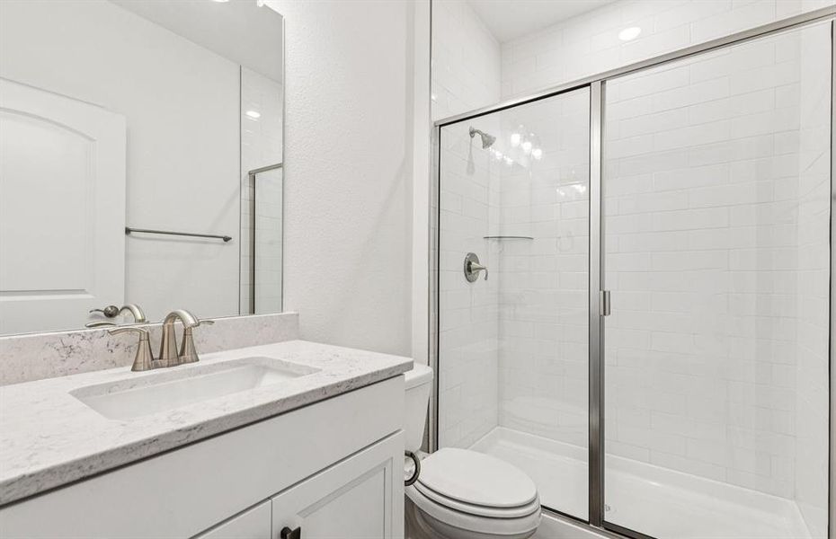 Spacious secondary bathroom with premium finishes Spacious secondary bathroom with premium finishes