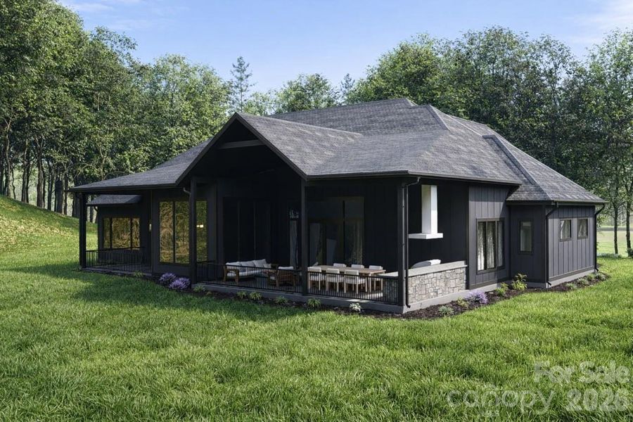 Exterior details and patio area of a home in , Horse Shoe (Image 3).