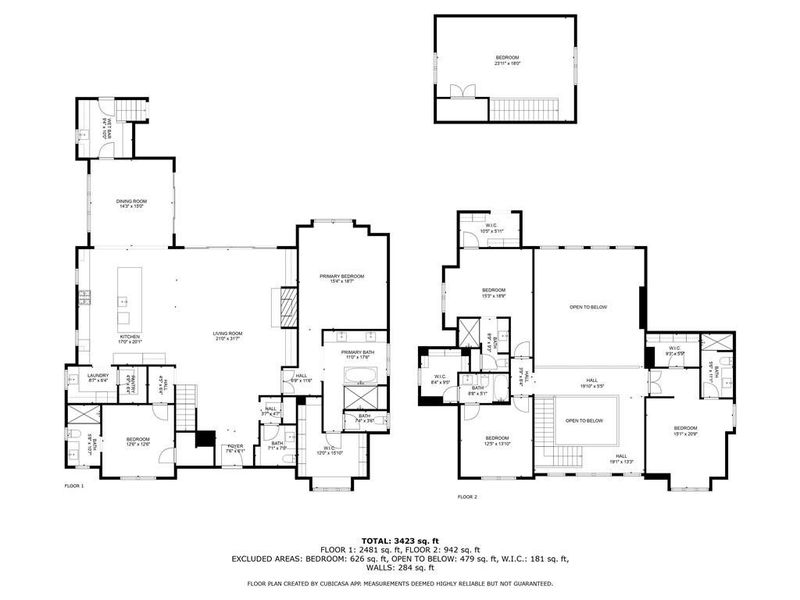 2D floor plan layout of this home in , Roswell, GA (Image 6).