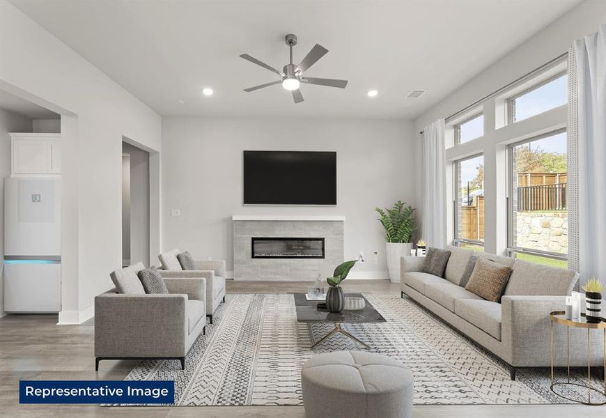 Furnished interior view inside a new home in Marine Creek Ranch, Fort Worth (Image 7).