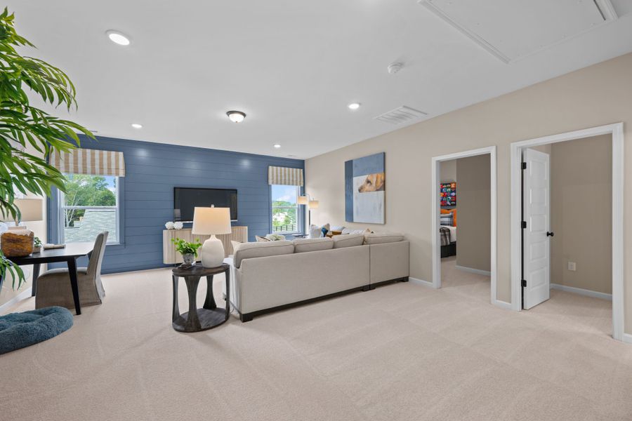 Furnished interior view inside a new home in Upton Landing, Cleveland (Image 13).