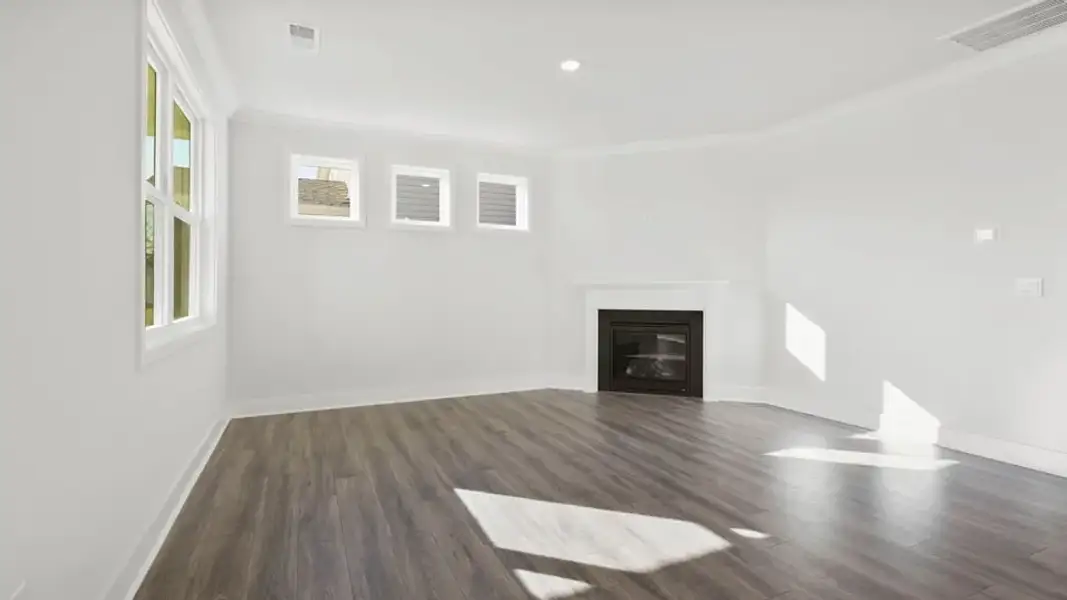 Representative unfurnished interior of a home built from the Bristol by D.R. Horton in Spring Ridge Reserve, Anderson (Image 27).