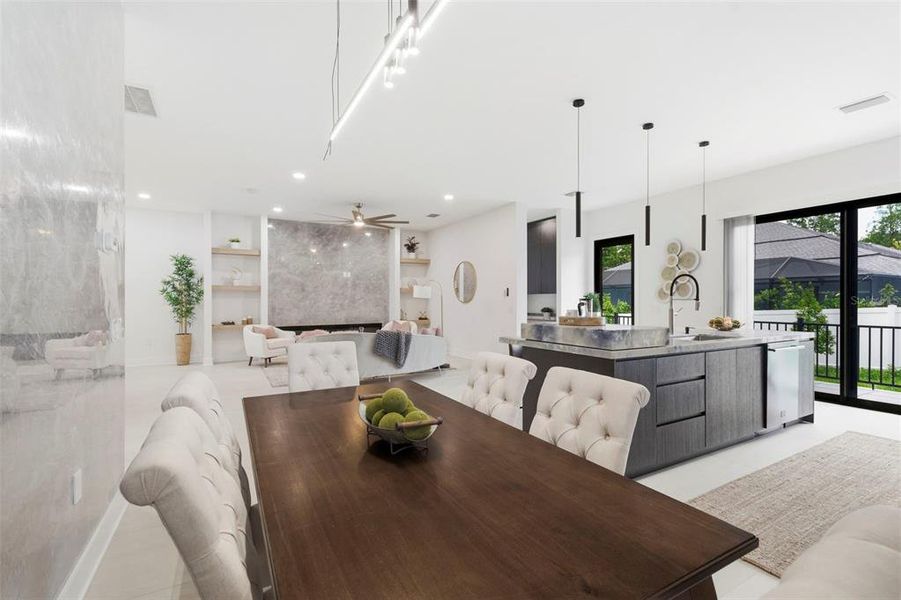 Furnished interior view inside a new home in , Safety Harbor (Image 36).