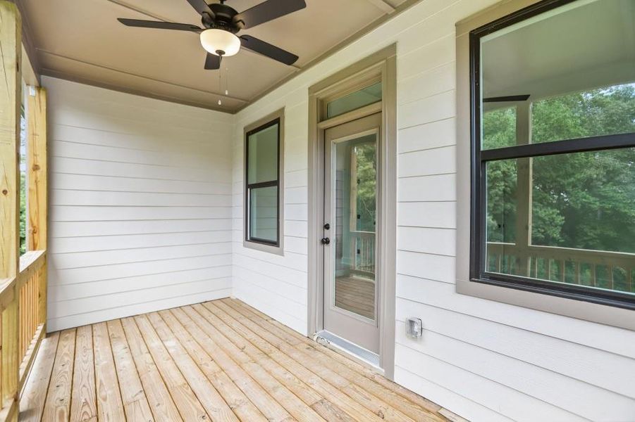 Exterior details and patio area of a home in , Marietta (Image 28).