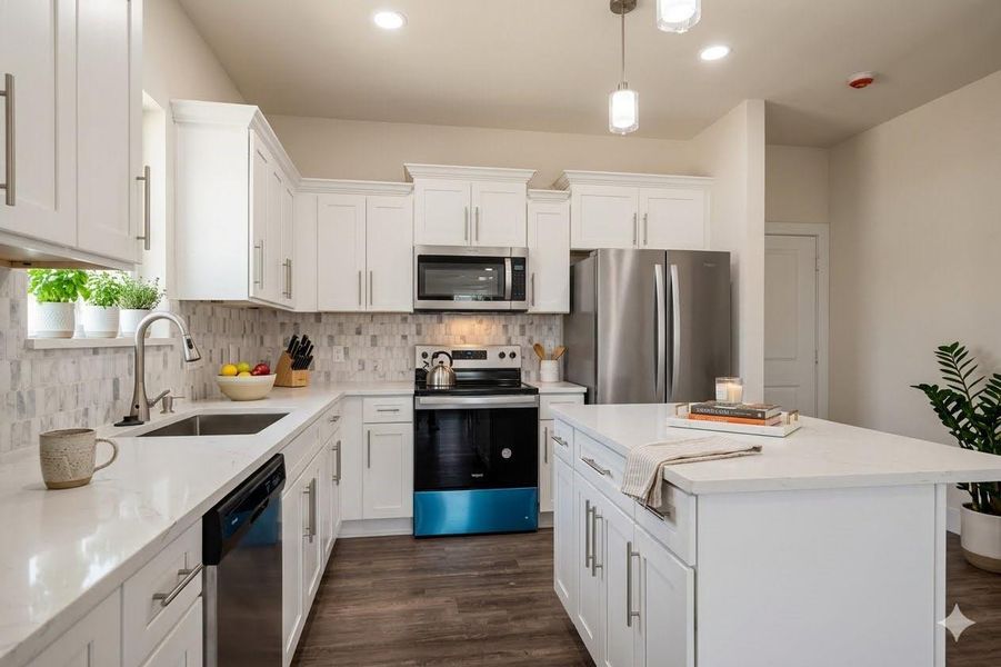 Furnished interior view inside a new home in , Houston (Image 17).