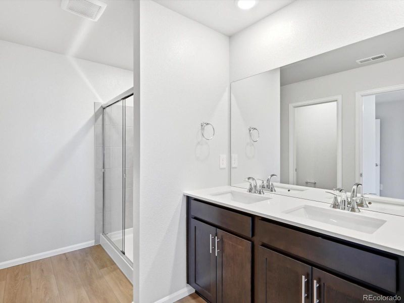 Furnished interior view inside a new home in , Thornton (Image 10).