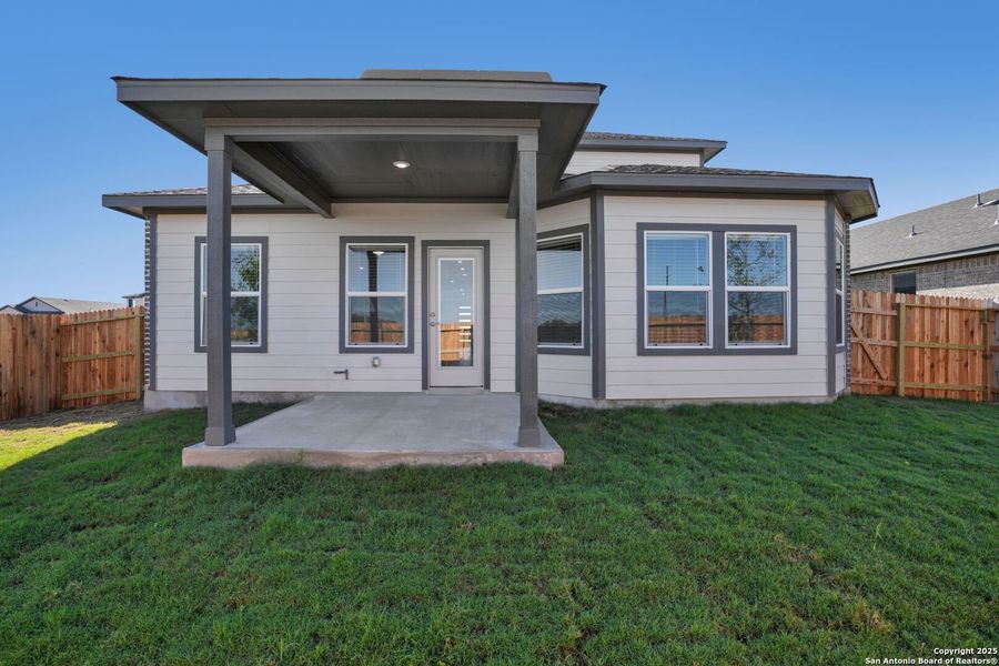 Exterior details and patio area of a home in Carmel Ranch, Schertz (Image 23). Exterior details and patio area of a home in Carmel Ranch, Schertz (Image 23).