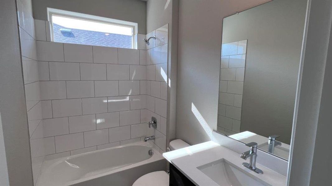 Furnished interior view inside a new home in Bluestem, Rhome (Image 7).