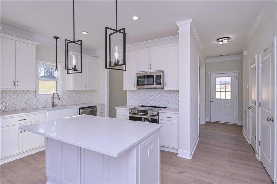Furnished interior view inside a new home in , Buchanan (Image 6).