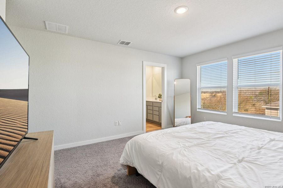 Furnished interior view inside a new home in Blue Ridge Ranch, San Antonio (Image 26).