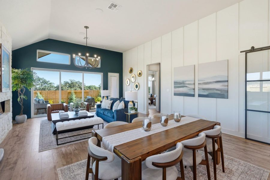 Furnished interior view inside a new home in Prominence, San Antonio (Image 39).
