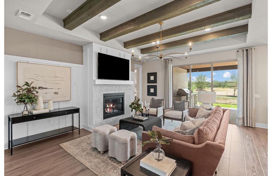 Furnished interior view inside a new home in Del Webb New Braunfels at Veramendi, New Braunfels (Image 12).