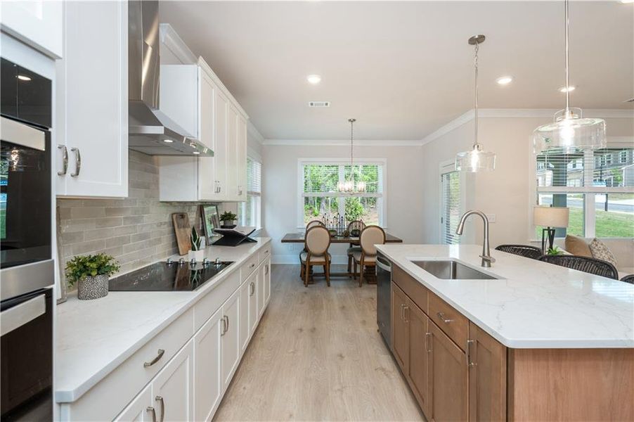 Furnished interior view inside a new home in , Flowery Branch (Image 13).
