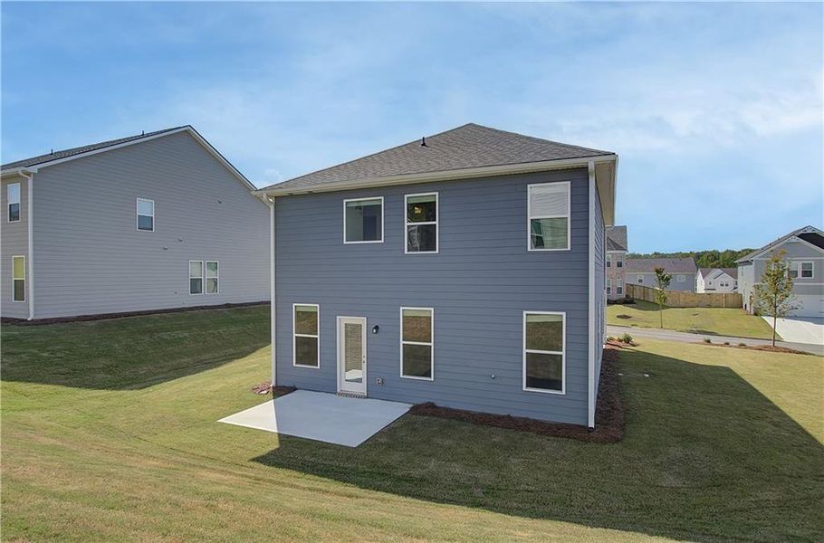 Exterior details and patio area of a home in Chapel Hill, Newnan (Image 16).