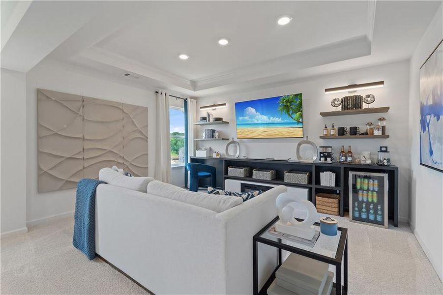 Furnished interior view inside a new home in Westwind Estates, Hampton (Image 46).