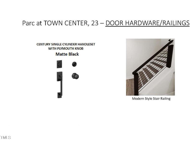 Lot 23 Door Hardware and Railings