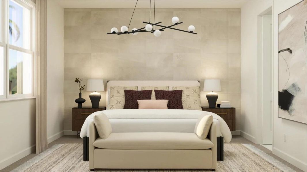 Furnished interior view inside a new home in Arden: The Providence Collection, Loxahatchee (Image 4).