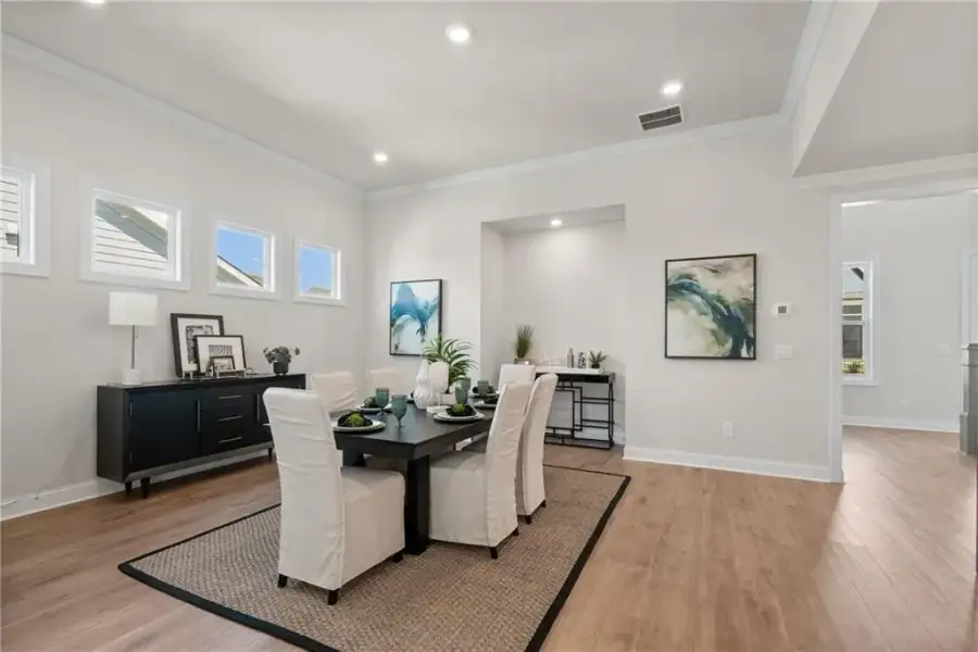 Furnished interior view inside a new home in Promenade at Sawnee Village, Cumming (Image 24).