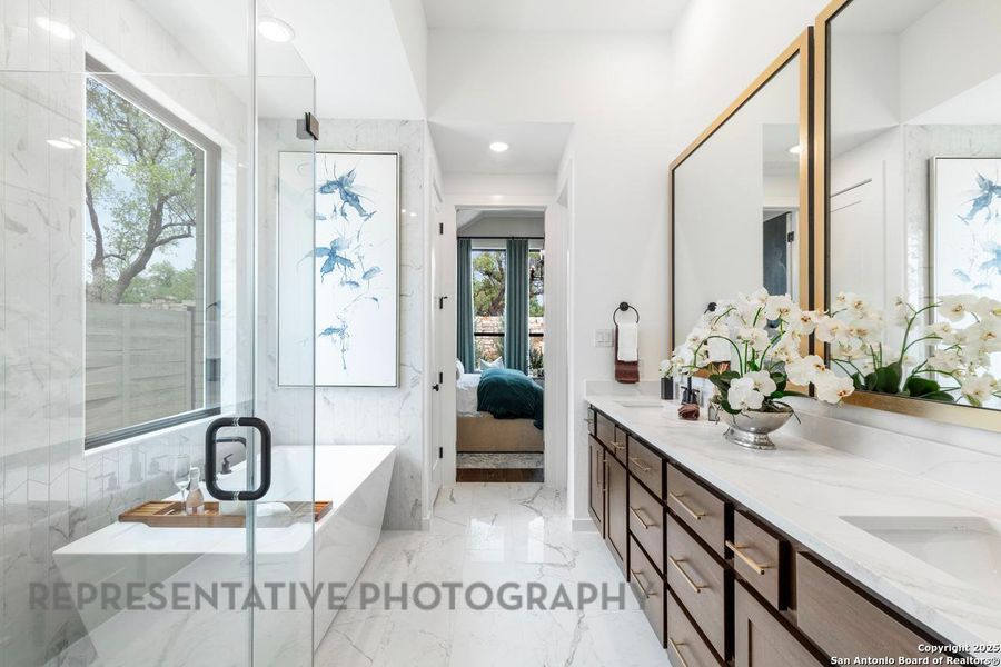Furnished interior view inside a new home in The Ranches at Creekside, Boerne (Image 29). Furnished interior view inside a new home in The Ranches at Creekside, Boerne (Image 29).