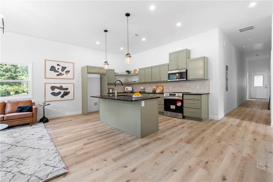 Furnished interior view inside a new home in , Atlanta (Image 9).