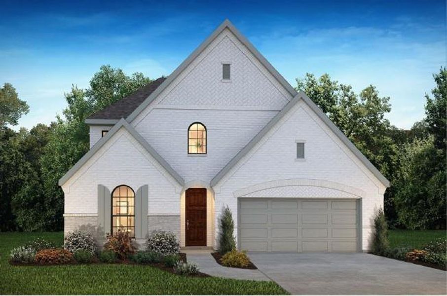 Front exterior of a new home in , Magnolia, TX, highlighting curb appeal (Image 1). Front exterior of a new home in , Magnolia, TX, highlighting curb appeal (Image 1).