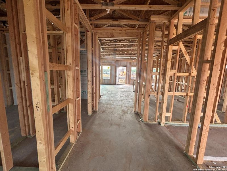 In-progress construction of a new home in The Heights at Saddlebrook Ranch 60's, Schertz, TX (Image 35).