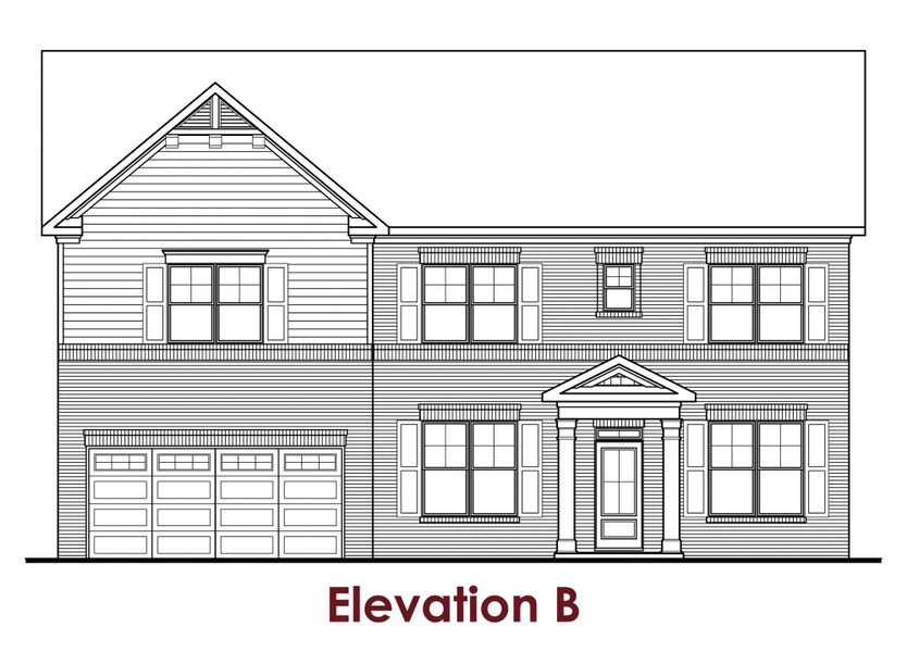 Representative exterior photo of a completed home built from the Preswick by Chafin Communities in Mallard’s Landing, Jefferson, GA (Image 1).